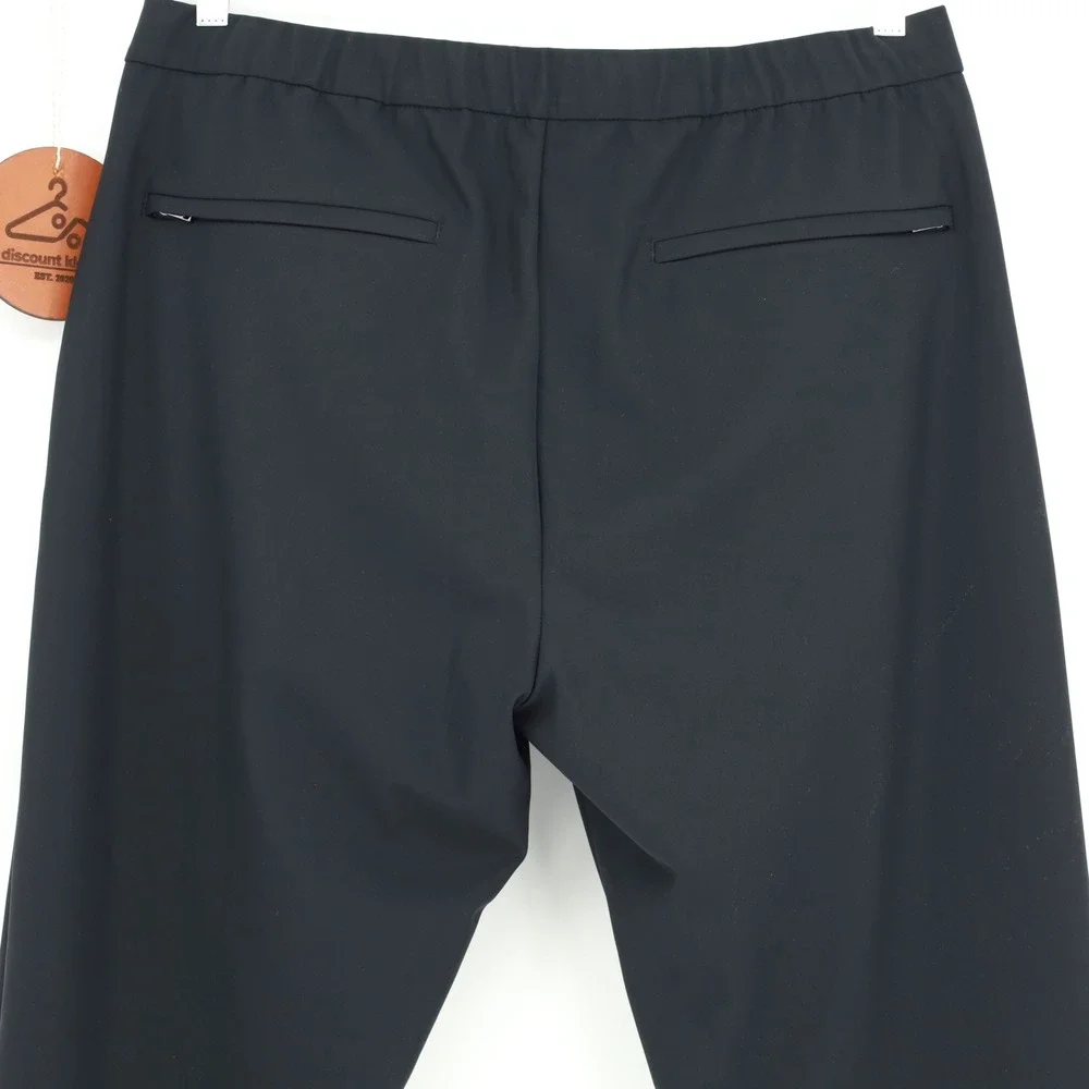 Theory Terrance EZP Precision Ponte Pants Black Mens XL L0797204 Drawstring $245